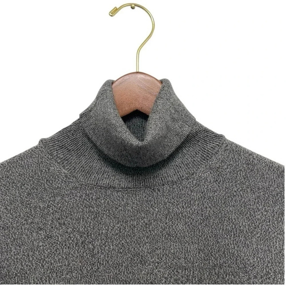 Pronto Uomo Firenze Italian Cotton Tuttle Neck Long Sleeve Men’s Sweater Grey L - Picture 3 of 7